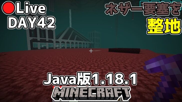 マイクラ生放送 Java版1 18 1 42日目はネザー要塞を整地 Minecraft Summary マイクラ動画