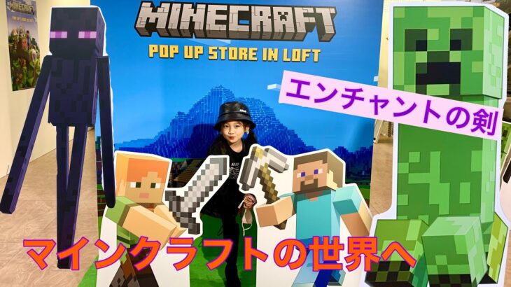 マインクラフトの世界に入ったよ！エンチャントの剣！MINECRAFT