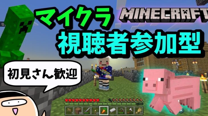 【マイクラ/生配信】視聴者さん参加型★【マインクラフト】初見さん歓迎です！【Minecraft】