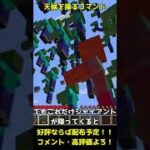 【Minecraft】コマンドで天気を動物に変えてみた【マインクラフト】#Shorts