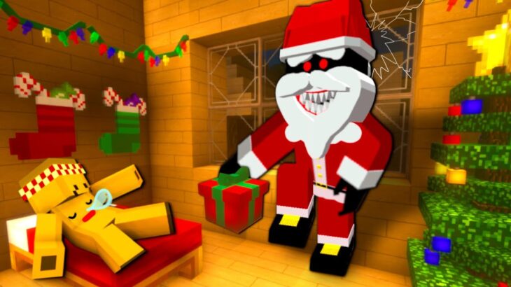 【史上最悪のクリスマス⁉️😱】マイクラでサンタクロースの家を建築🎅🏻悪のブラックサンタから救い出せ✨無事プレゼントを運ぶことができるのか⁉️【まいくらminecraft】ぽっぴんず