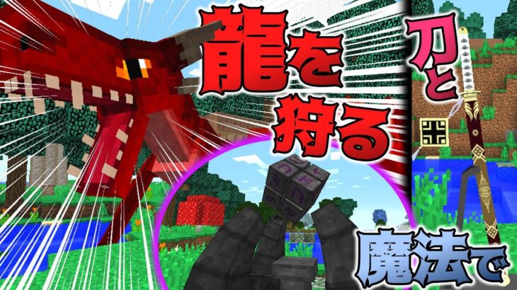 【ゆっくり実況】魔法と刀で竜を狩るpart1【マインクラフト】【抜刀剣mod】【アイスアンドファイヤ】【ソームクラフト】【ボタニア】