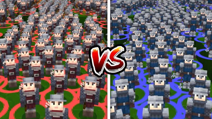 ありえない数の敵を戦わせるゲームがヤバすぎた【マイクラ】