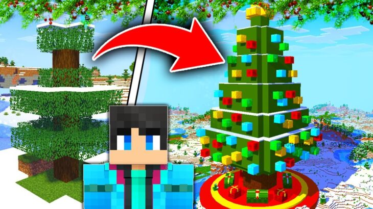 【マイクラ】超巨大なクリスマスツリーハウス対決【マインクラフト】【まいくら】