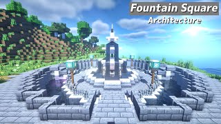 マインクラフト 誰でも簡単に作れる噴水広場 Minecraft Summary マイクラ動画