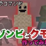 【マイクラコマンド】 ゾンビとクモの能力を使えるコマンド作ってみた 【マインクラフト　統合版】