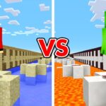 アスレチック対決をした結果！？【まいくら・マインクラフト】