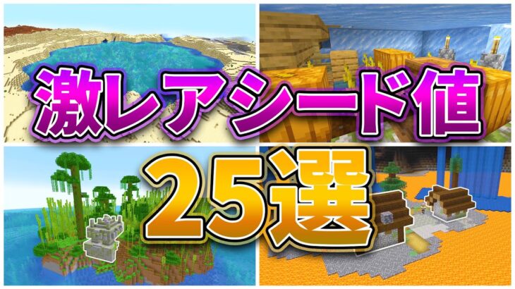 【マイクラ1.18】激レアシード値25選【統合版・Java対応】