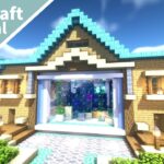 【マイクラ】大きな水槽のある家の作り方【マインクラフト】How to build A Aquarium House Minecraft