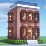【マインクラフト】ビル風の小さなレンガの家の作り方【Minecraft】How to Build a Brick House【マイクラ建築】