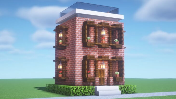 マインクラフト ビル風の小さなレンガの家の作り方 Minecraft How To Build A Brick House マイクラ建築 Minecraft Summary マイクラ動画
