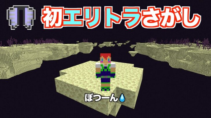 【マイクラjava版】エリトラさがし、ワープした場所がいろいろ奇跡w＃２３「じゃじゃクラ」