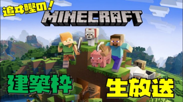 マインクラフト配信３回目建築枠！街づくり進めるよ～！！