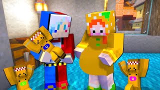 【妊婦と子供を救い出せ‼️】マイクラで生まれてくる赤ちゃんを守る100日サバイバル★建築やトラップ作りで襲ってくる1000隊の敵を倒せ！【まいくら minecraft】ぽっぴんず