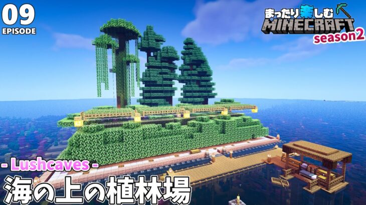 久しぶりの地上 海の上に植林場を建てよう マインクラフト 9 Minecraft Summary マイクラ動画