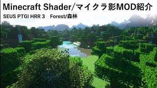 MINECRAFT　SEUS PTGI HRR 3　Shaderpakcks Intoroduction”Forest”　マイクラ影MOD紹介　「森林編」