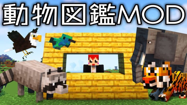 動物図鑑mod 1人作業ライブ 赤髪のとも マインクラフト Minecraft Summary マイクラ動画