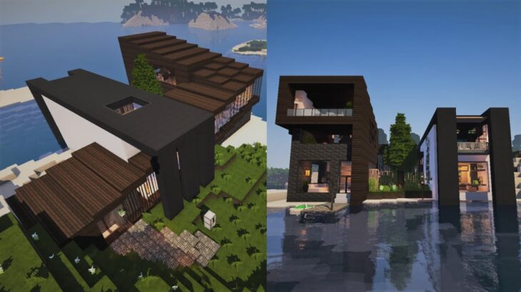 モダンな家を浜辺に建てて暮らしたい [Minecraft / マイクラ建築] -Villa Seaside-