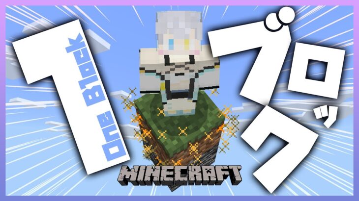 【マイクラ/Minecraft】ワンブロックから始まるマイクラ生活！！＃１【新人Vtuber】