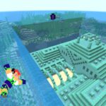 【マイクラjava版】海底神殿の水、ぜんぶに綺麗に抜いてみた＃３４「じゃじゃクラ」