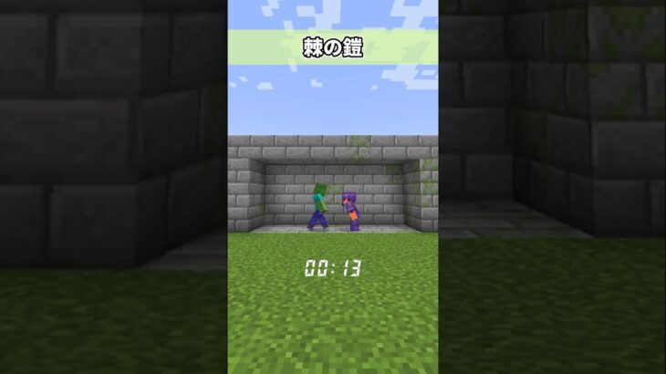 トゲの装備って結構強い！？#shorts#ドズル社#マイクラ