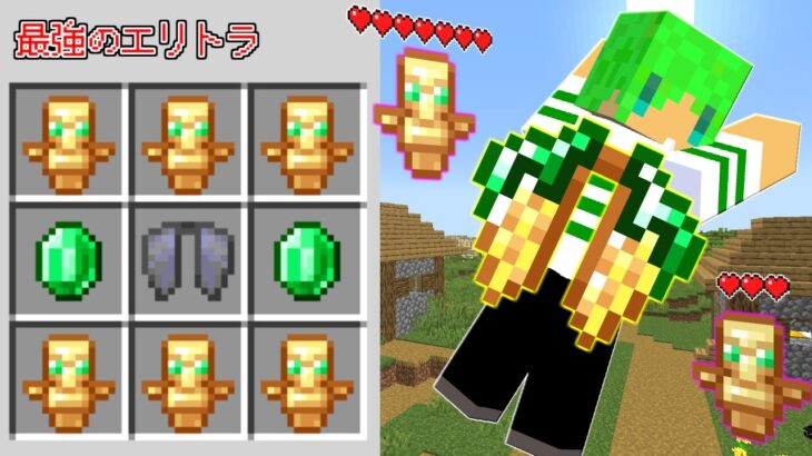 マインクラフト エリトラを改造して 最強のエリトラ を作れる世界でサバイバルしたらヤバすぎた Minecraft Summary マイクラ動画