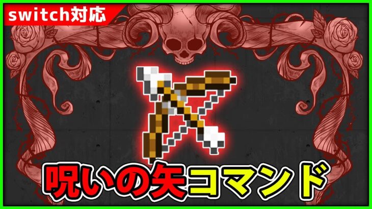 【マイクラコマンド】かするとヤバイ、「呪いの矢」コマンド【闇魔法コマンド】