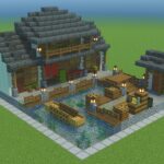 【マインクラフト】１チャンクで和風の街並みを作る方法【マイクラ建築】