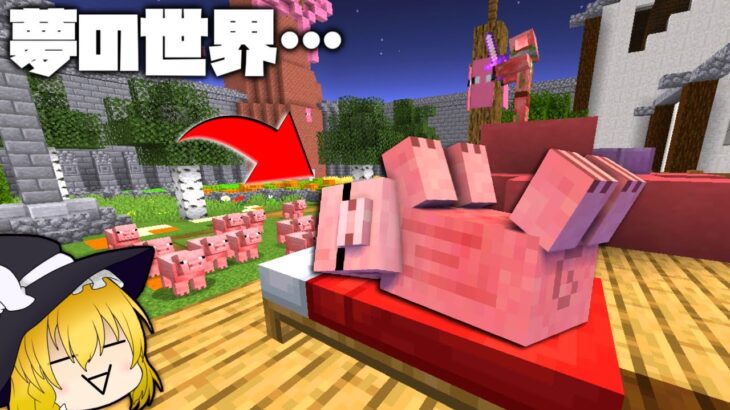 【マイクラ】豚の夢を覗ける世界がカオスすぎるww【ゆっくり実況】【配布マップ】