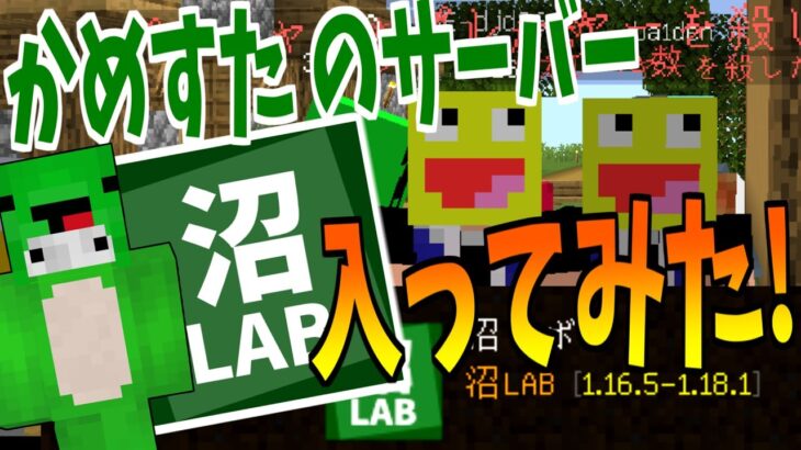 【マイクラ】かめすたが運営してるサーバーに勝手に入ってみたwww-マインクラフト【Minecraft】