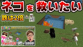 【ヒカキン急動画】ネコの護り方とアイアンゴーレムトラップの鉄効率2倍な水路拡張術【改訂版】[マイクラ統合版/1.18.12/Bedrock][Windows/PE/Switch/PS/Xbox]