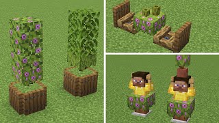 【マインクラフト】ツツジで作れるオシャレ簡単建築！3選！