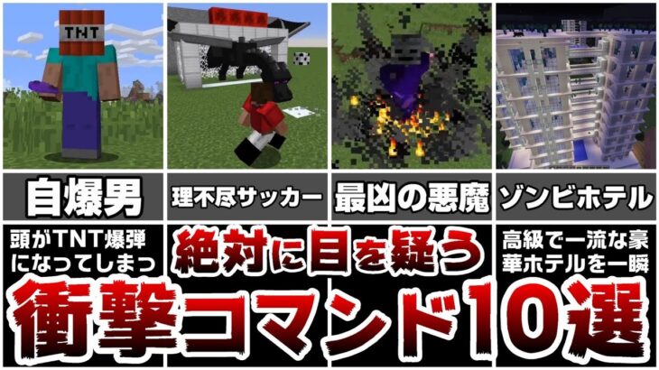 99％の人が知らない神コマンド10選【マイクラ】【ゆっくり】