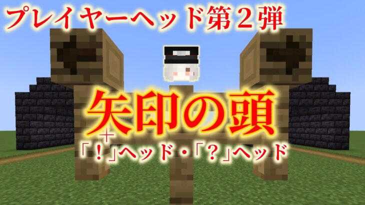 【Minecraft】矢印の頭を出す方法【コマンド】