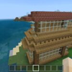 建築大好き【マインクラフト】海辺のリゾートホテル建設中Minecraft　Switcht版