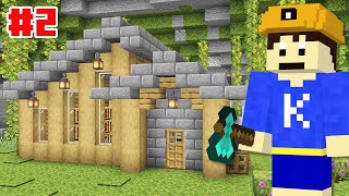 【マイクラ】Part2 – 洞窟に最強の拠点を作ってみた！🏠🌱🪵【洞窟開拓クラフト】