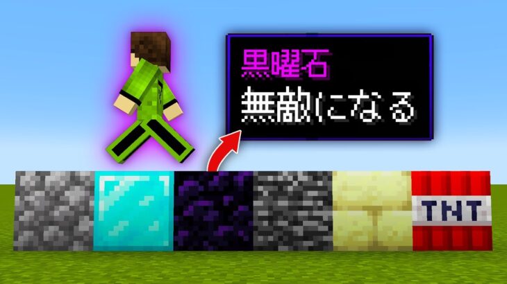 ブロックに能力がついてるマインクラフト