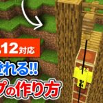 1.18対応【マイクラ統合版】実際に登れる！壁ロープの作り方【PE/PS4/Switch/Xbox/Win10】ver1.18