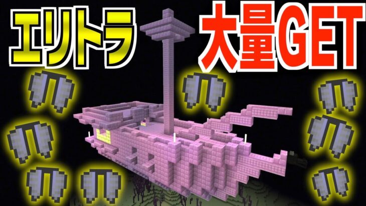 【マイクラ】失ったエリトラを大量にゲットする方法がヤバすぎた…#42