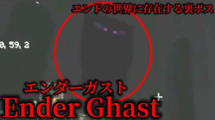 （マイクラ都市伝説71）エンドの世界に存在する裏ボス Ender Ghast （エンダーガスト）