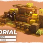 ⚒️ Minecraft : How to Build a Horse Stable_マインクラフト : 馬小屋の作り方