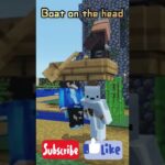 【Minecraft】村人の乗ったボートを頭にのせる謎の集団 Villager’s boat on head #minecraft #マイクラ #マインクラフト #Shorts #ボート