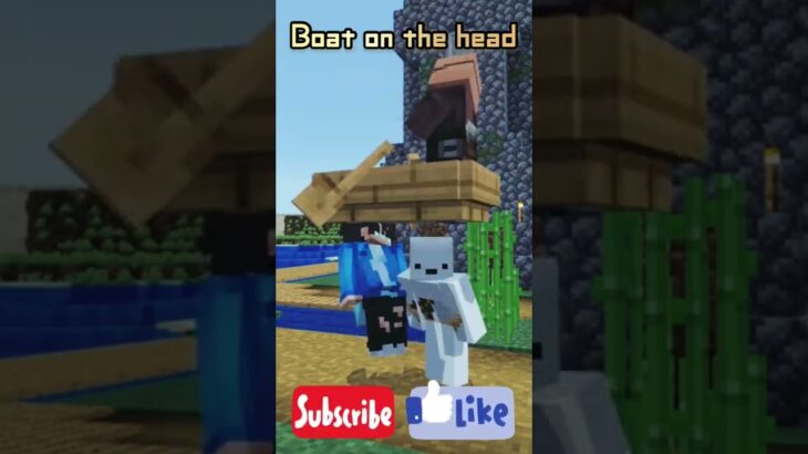 Minecraft 村人の乗ったボートを頭にのせる謎の集団 Villager S Boat On Head Minecraft マイクラ マインクラフト Shorts ボート Minecraft Summary マイクラ動画