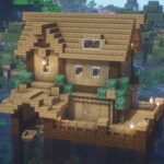 【マインクラフト】トウヒで作る水上サバイバルハウスの作り方【Minecraft】How to Build a Survival house【マイクラ建築】