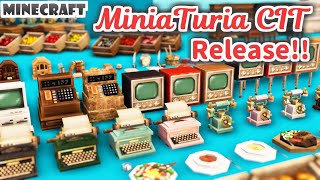 【Minecraft】MiniaTuria CIT リリース！🎊【JavaEdition 1.13 1.14 1.16 1.17 1.18】