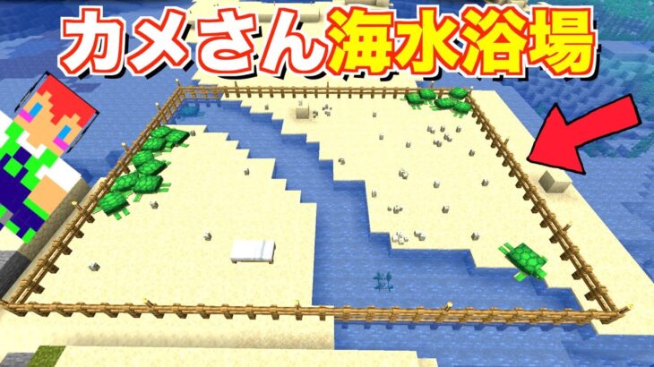 【マイクラjava版】大増殖！カメさん海水浴場＃８２「じゃじゃクラ」