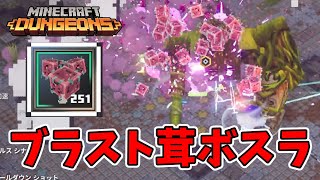 【マイクラダンジョンズ】ブラスト茸ビルドでボスラッシュやってみた！【naotin】