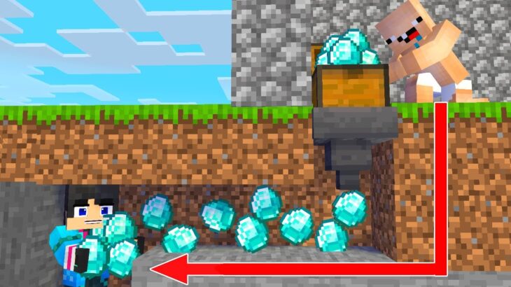 天才のダイヤの盗み方がすごすぎた【マイクラ・マインクラフト】