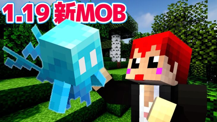 【マインクラフト1.19】カワイイ新MOB｢アレイ｣キター！【赤髪のとも/snapshot】