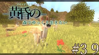 黄昏の森でゆっくり生きたい　＃39  魔法の箒、そして動物探検隊その２【マインクラフトjava版】【ゆっくり実況】